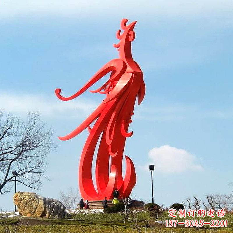 泰州凤凰不锈钢雕塑，增添景区魅力