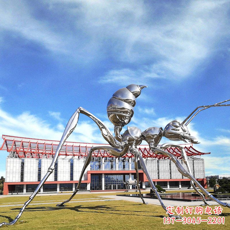 泰州大型不锈钢蚂蚁雕塑精工制作，绵延传奇
