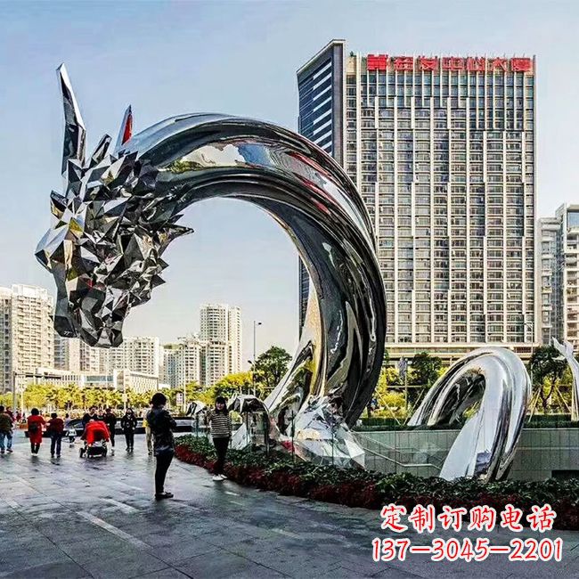 泰州不锈钢创意动物雕塑