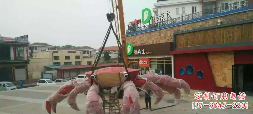 泰州11英寸不锈钢螃蟹雕塑