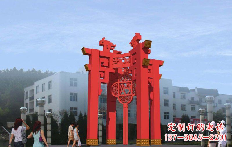 泰州不锈钢灯笼雕塑