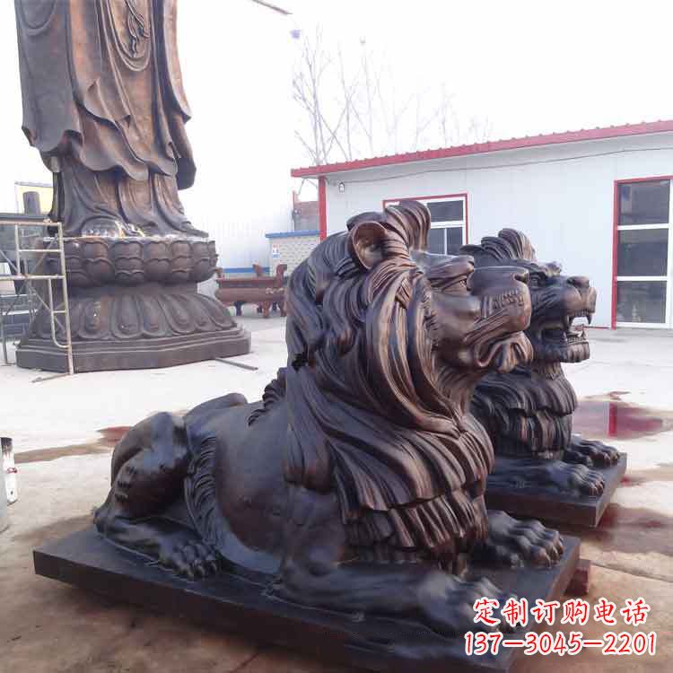 泰州大型纯铜汇丰狮子