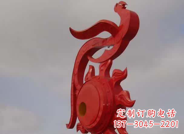 泰州精美凤凰不锈钢雕塑
