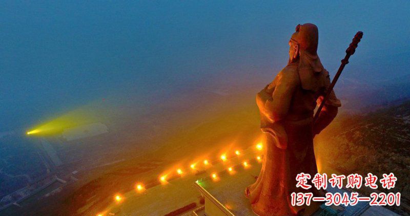 泰州精美关公雕塑 林景观玻璃钢雕塑