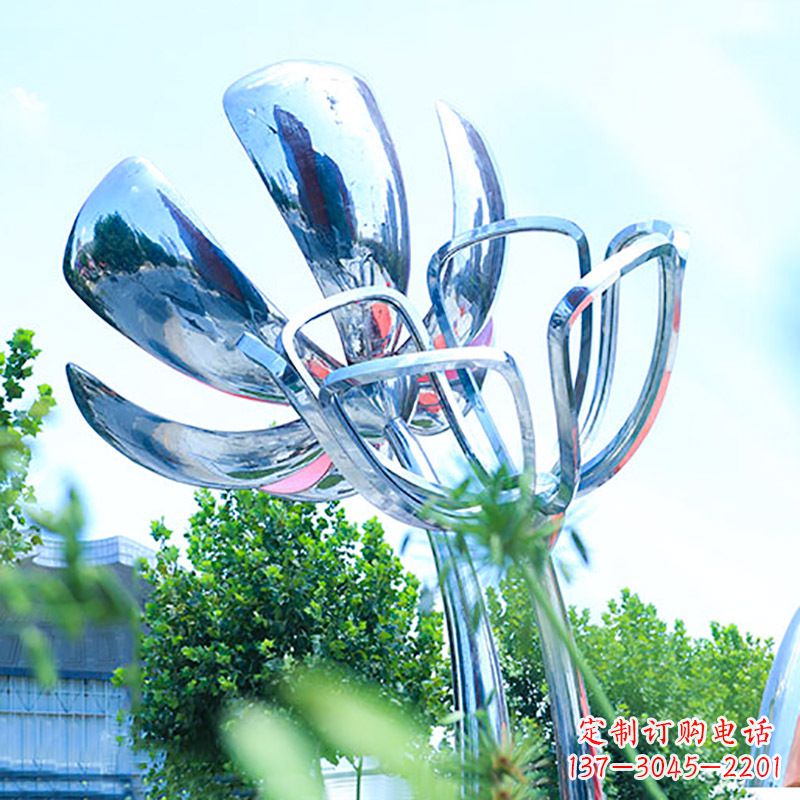 泰州精美不锈钢玫瑰雕塑