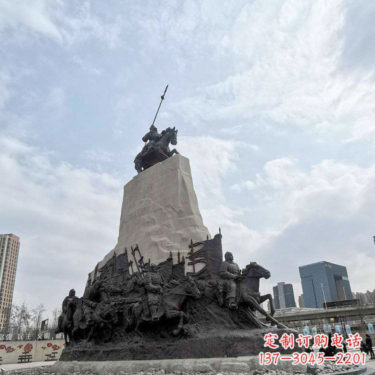 泰州精美西汉名将石雕像——荣耀霍去病