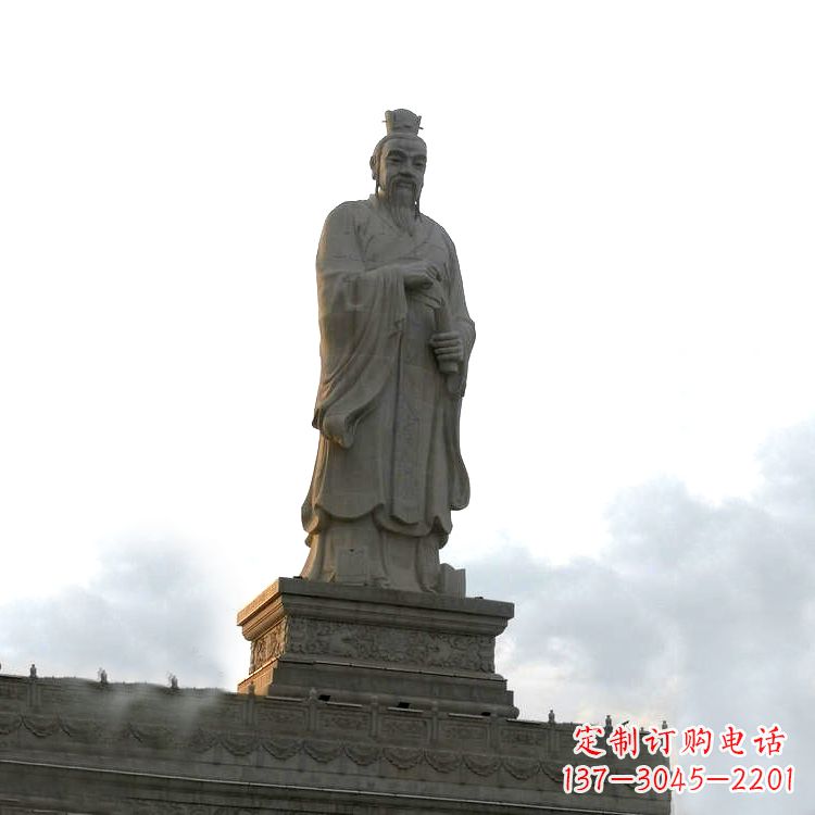 泰州大型孟子景观雕塑-景区广场历史文化名人塑像