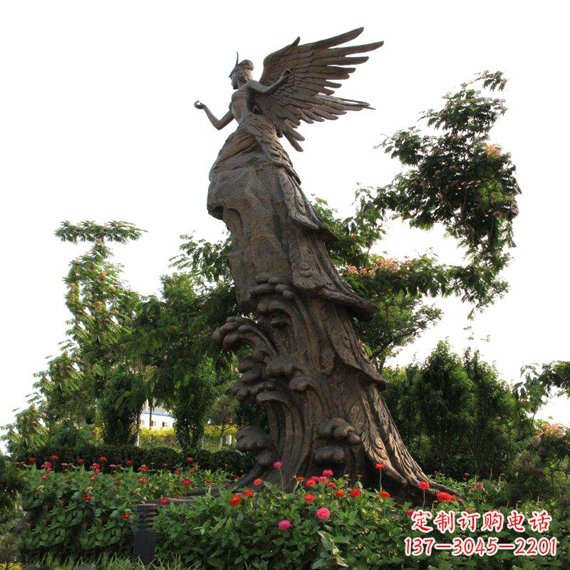 泰州中领雕塑-神话传说中的精卫海景观雕塑