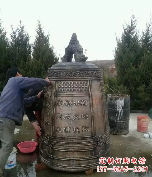 泰州大型铜钟寺庙铜雕