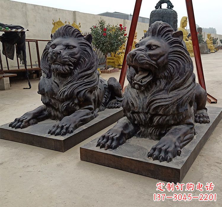 泰州大型铸铜狮子雕塑