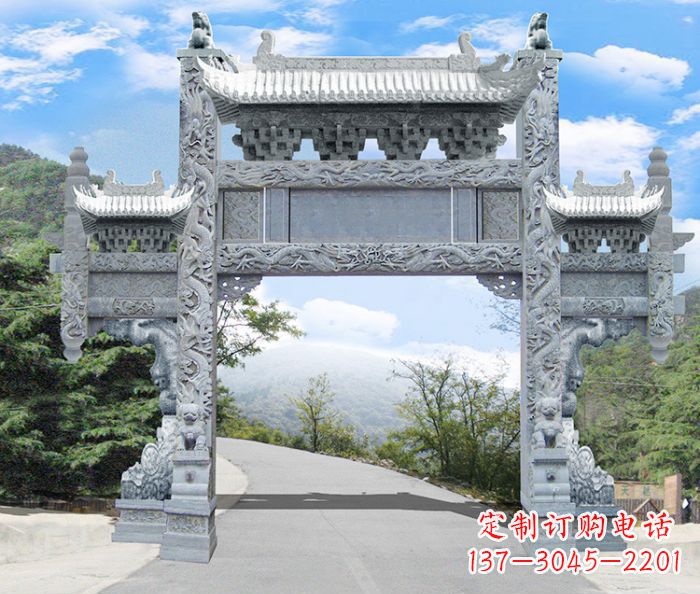 泰州精美牌坊雕塑