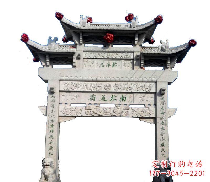 泰州精美石牌坊雕塑
