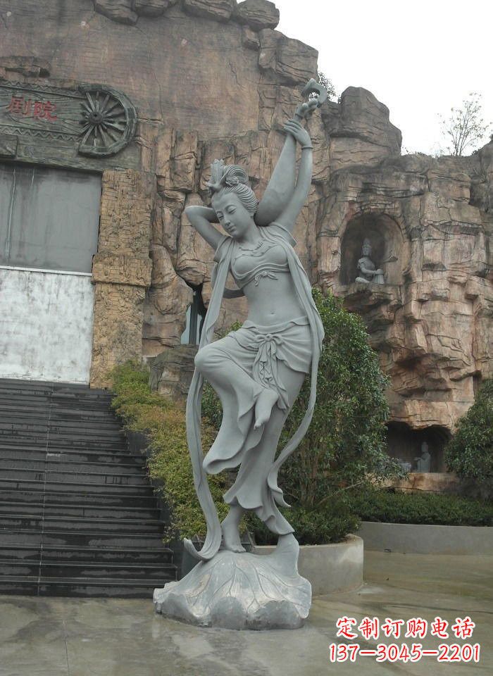 泰州琵琶飞天人物石雕