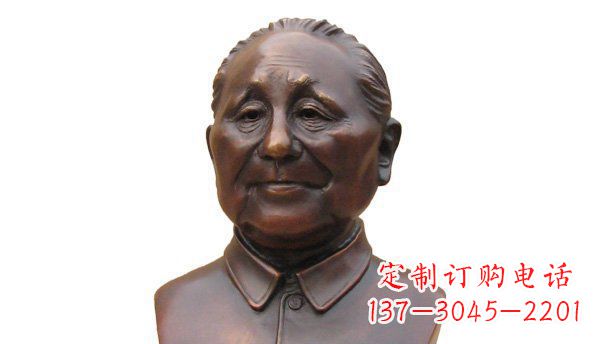 泰州伟人铜雕邓小平胸像