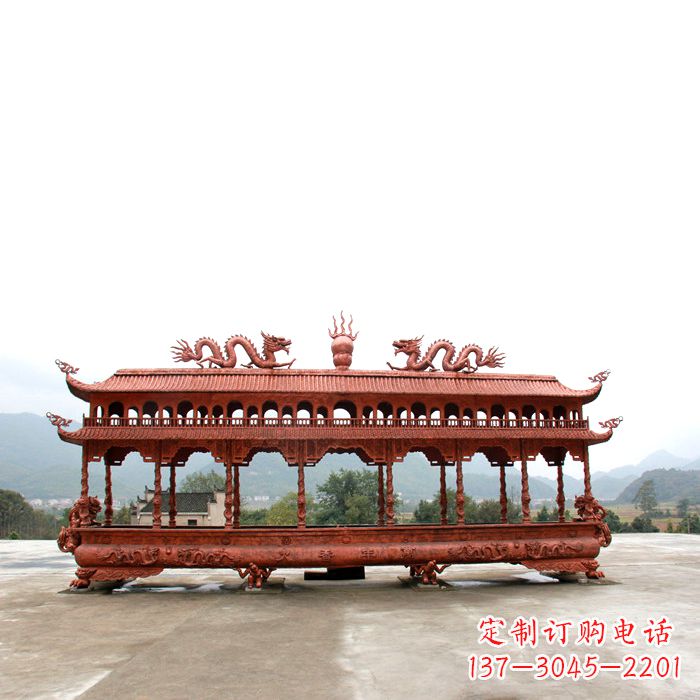 泰州精美铜香炉雕塑