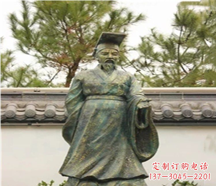 泰州帝王汉武帝人物铜雕
