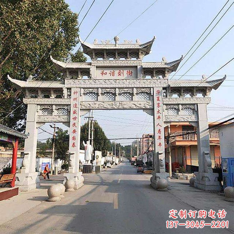 泰州牌坊雕塑-精致的艺术精品