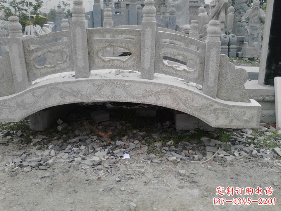 泰州精美石桥雕塑,点缀庭园之美