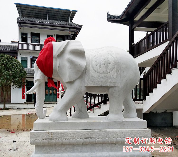 泰州精致大象雕塑