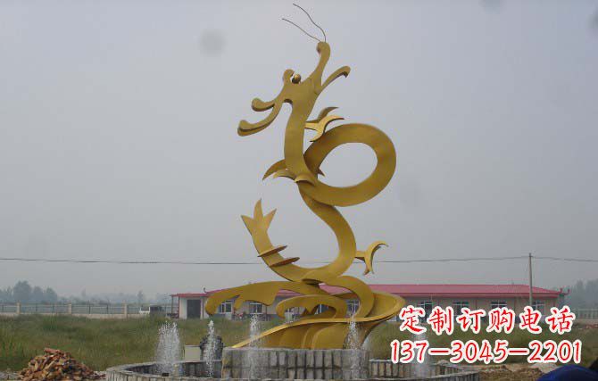 泰州雕塑飞龙 不锈钢雕塑龙
