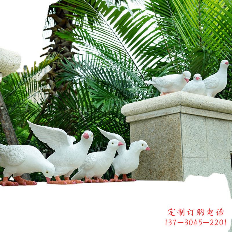 泰州精美纯铜鸽子雕塑
