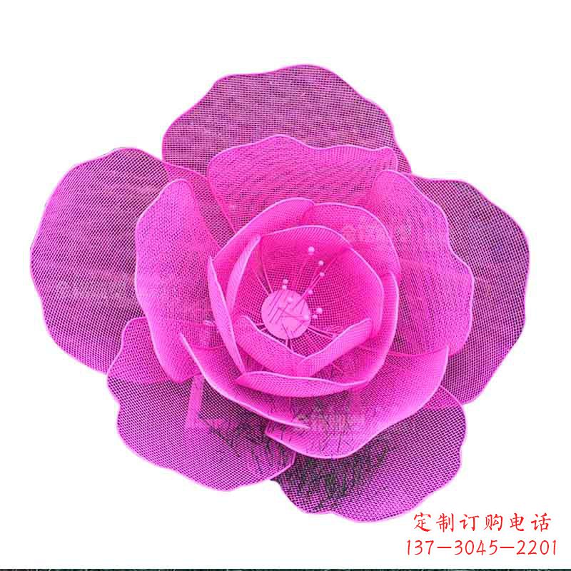 泰州精美玫瑰金属雕塑