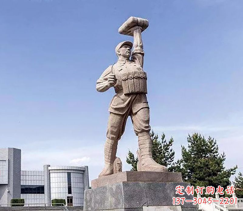 泰州董存瑞石雕