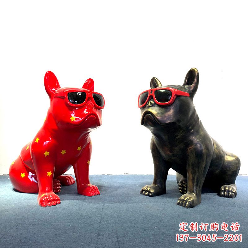 泰州斗牛犬雕塑摆件