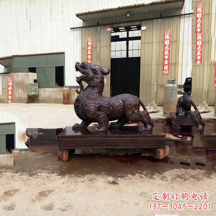 泰州独角兽铸铜雕塑