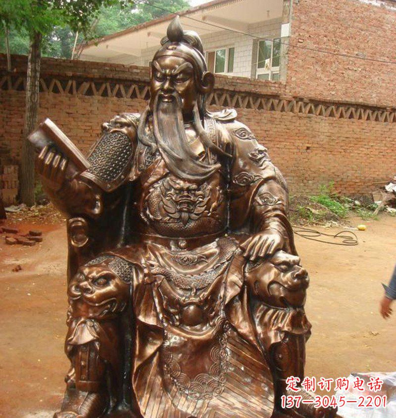 泰州传承古典文化,唯美古典雕塑-关公铜雕