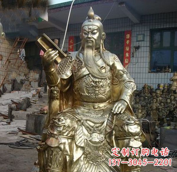 泰州关公武财神铜雕定制