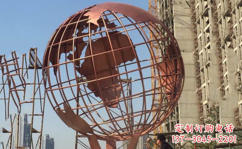 泰州锻铜不锈钢地球雕塑