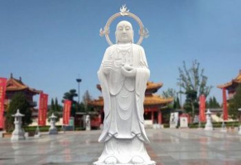 泰州大理石地藏菩萨雕塑象征佛法的传承