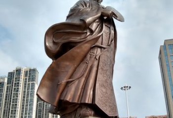 泰州珍贵的雕塑艺术--诸葛亮卧龙先生