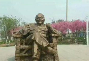 泰州中领雕塑邓小平坐式铜雕