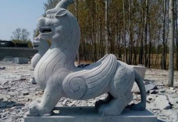 泰州独角兽雕塑，神兽石雕带你穿越回古老神话中