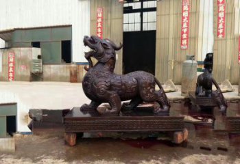 泰州独角兽铸铜雕塑—精雕细琢的艺术瑰宝