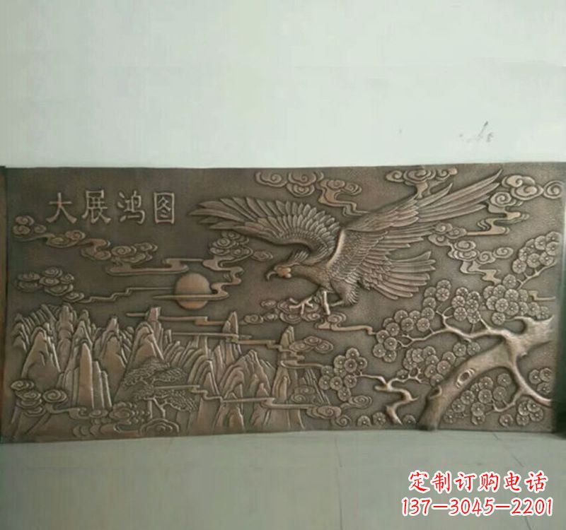 泰州精致锻铜老鹰雕塑