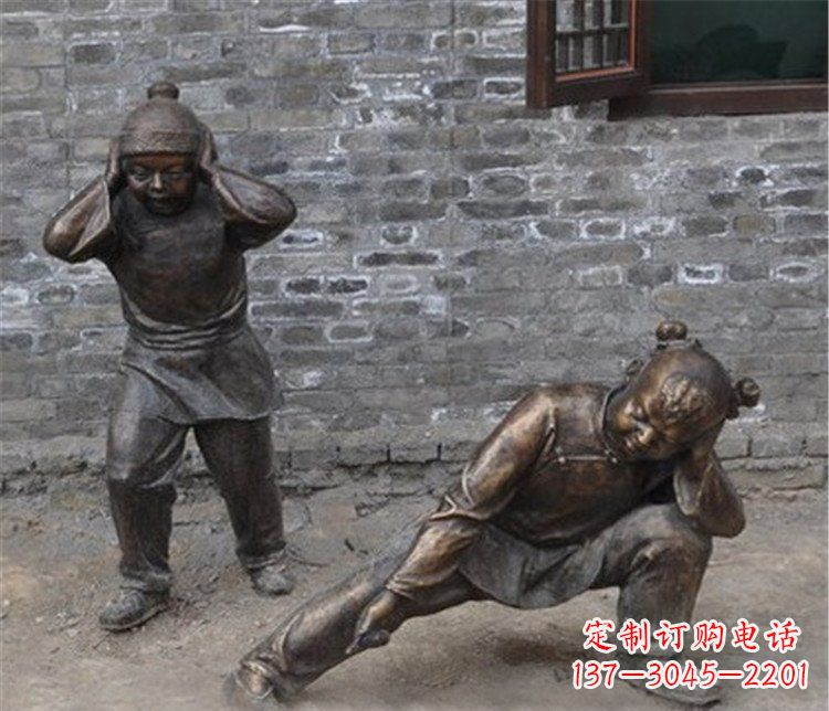 泰州儿童放鞭炮公园雕塑