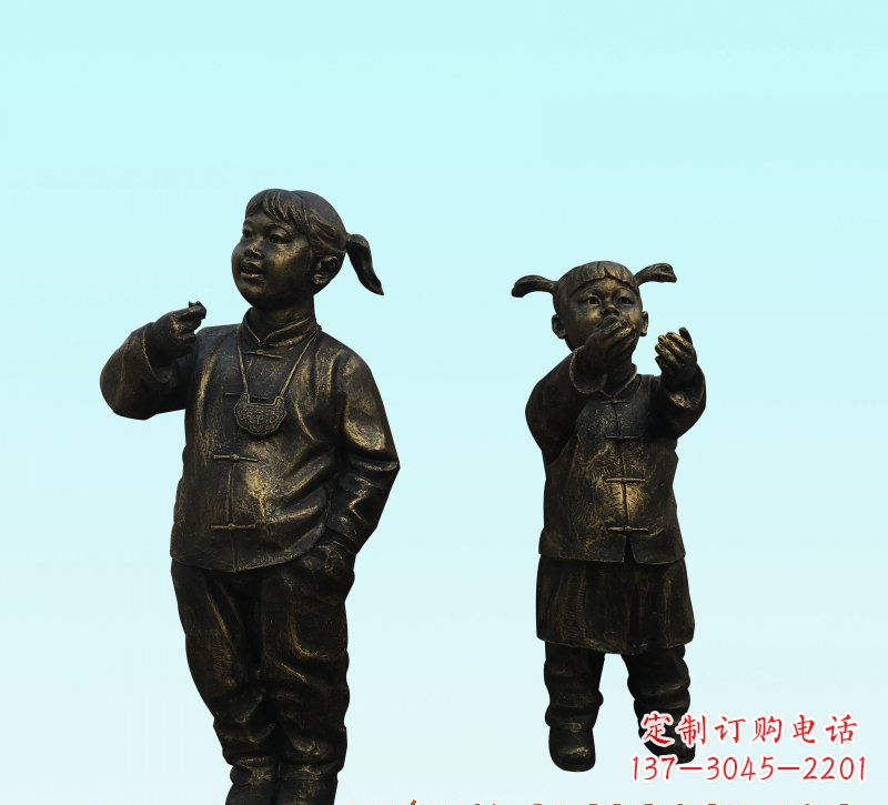 泰州儿童人物铜雕