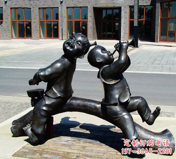 泰州儿童玩耍童趣铜雕