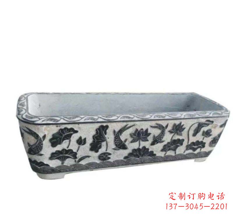 泰州精美水缸石雕