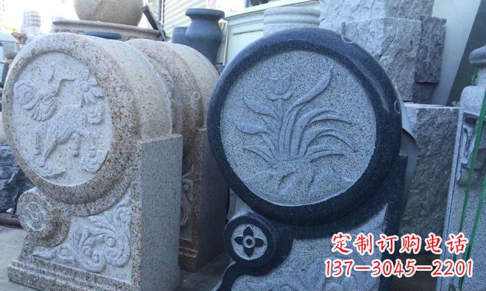 泰州仿古抱鼓石招财石门墩