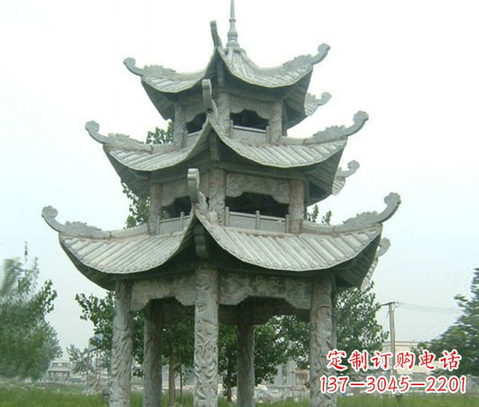 泰州中领雕塑凉亭石雕