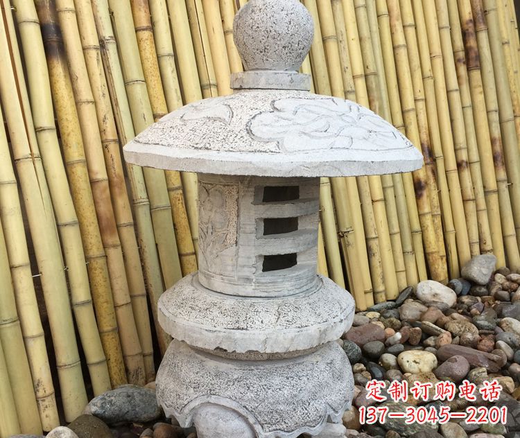 泰州仿古公园照明石灯笼石雕