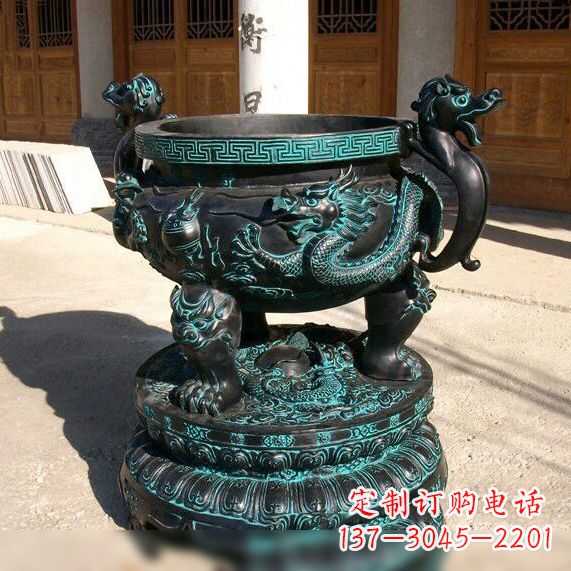 泰州传统工艺青铜龙雕塑