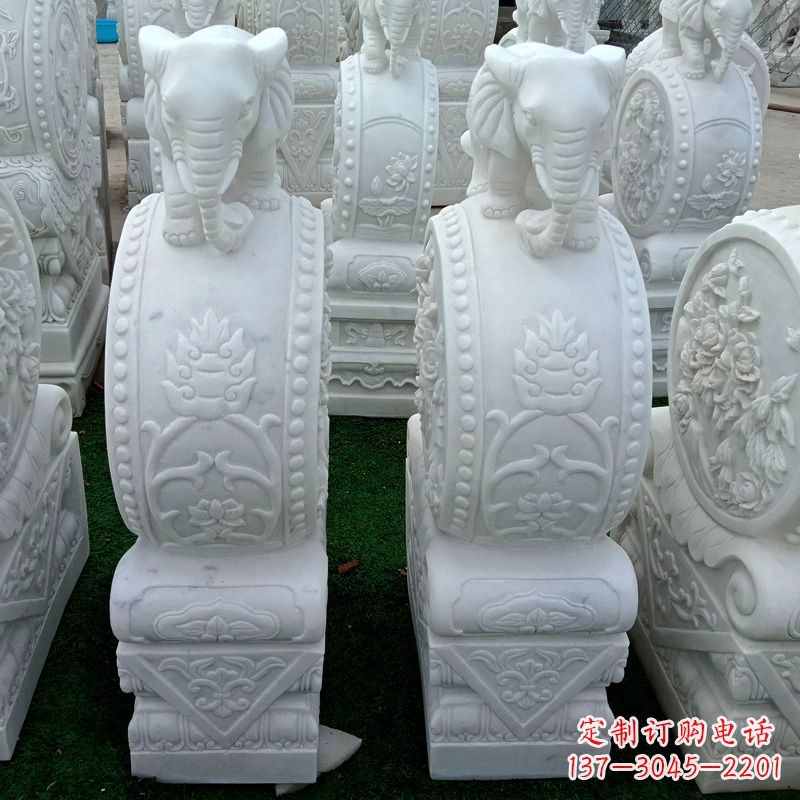 泰州仿古门墩石雕 抱鼓石仿古雕刻