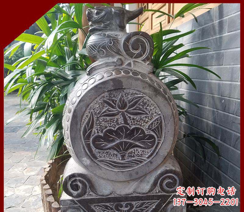 泰州精致仿古门墩雕塑