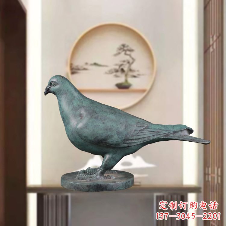 泰州仿古青铜鸽子动物雕塑摆件