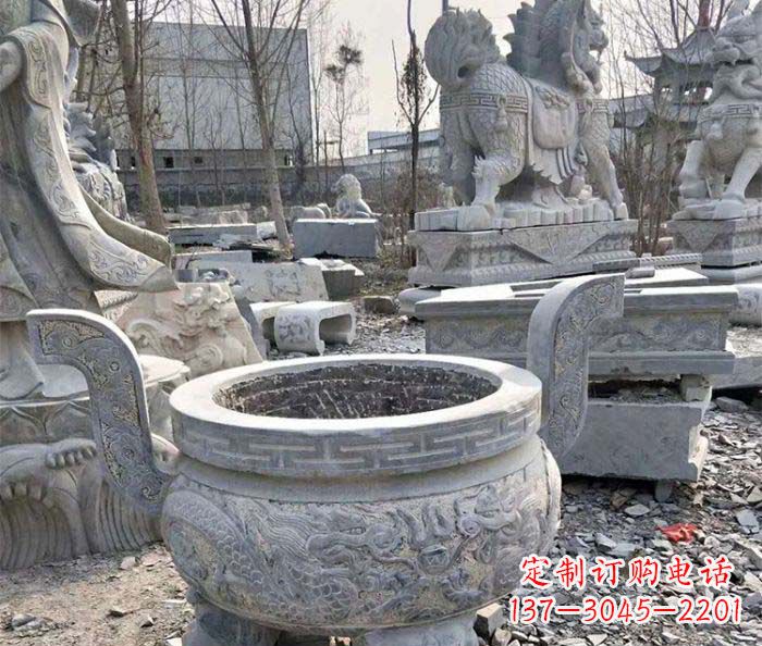 泰州仿古精美石雕香炉